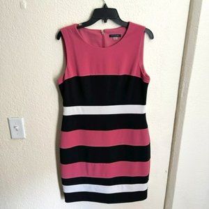 Tommy Hilfiger Pink and Black Work Dress